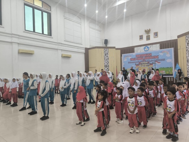 Balai GTK Riau Gelar “Senam Anak Ceria” Bersama TK, SD, dan SMP Pekanbaru