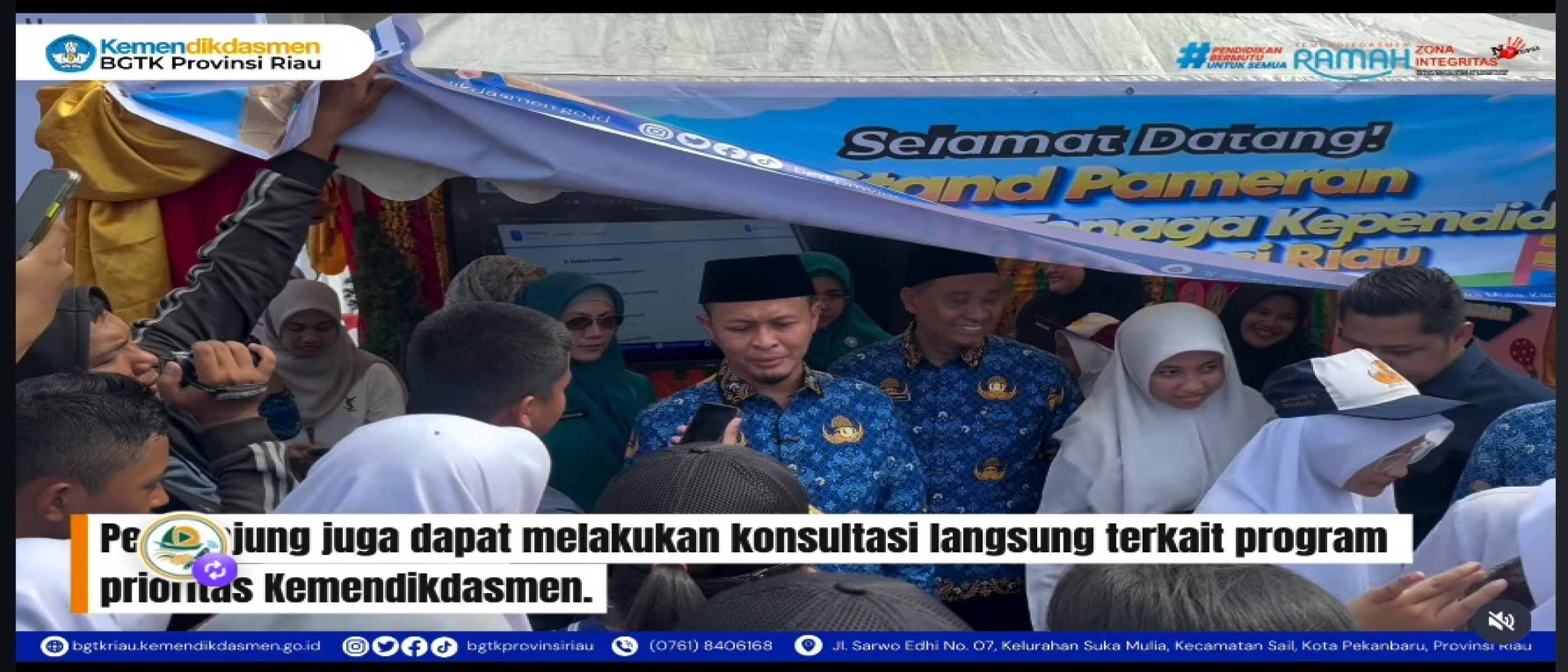 Semarak Hardiknas 2026, BGTK Riau Hadirkan Inovasi Layanan dan Apresiasi Karya Pelajar