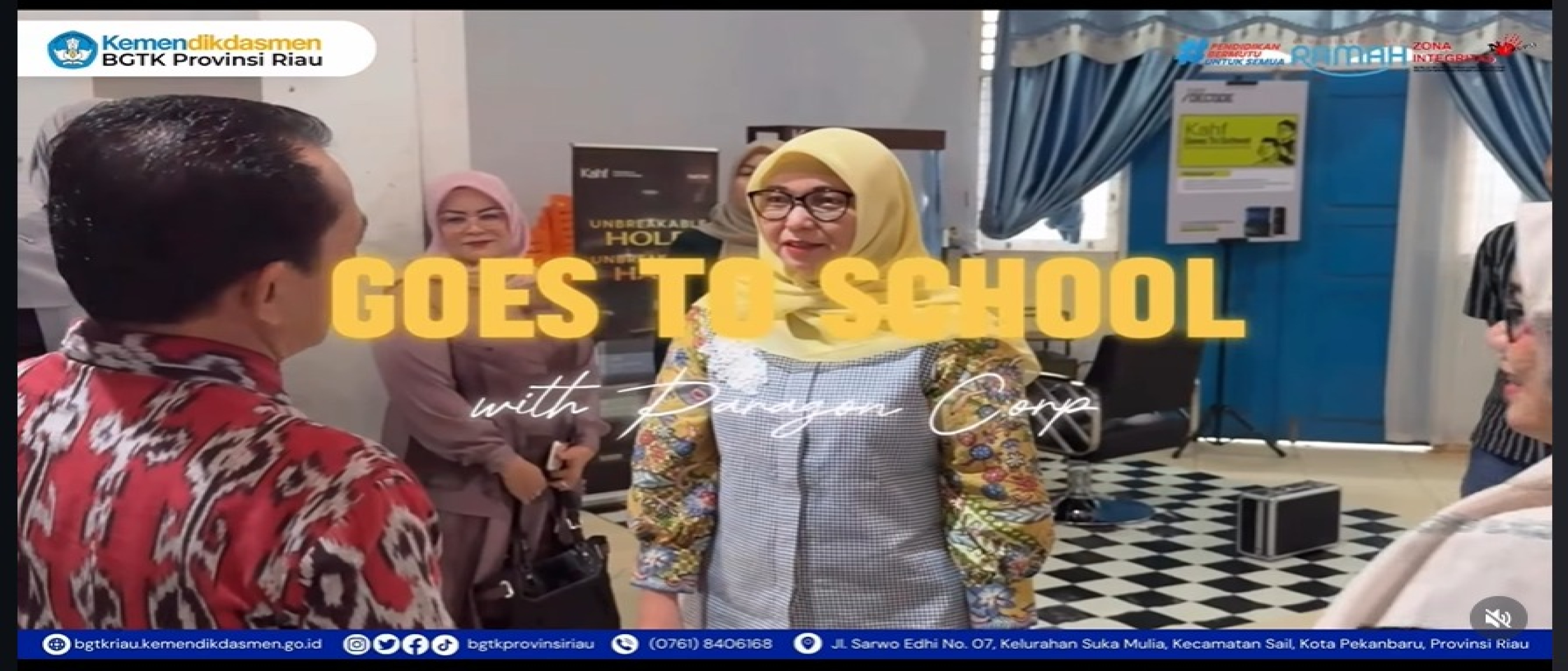 BGTK Riau dan Paragon Corp Melalui Kahf Sukses Gelar Program Goes to School