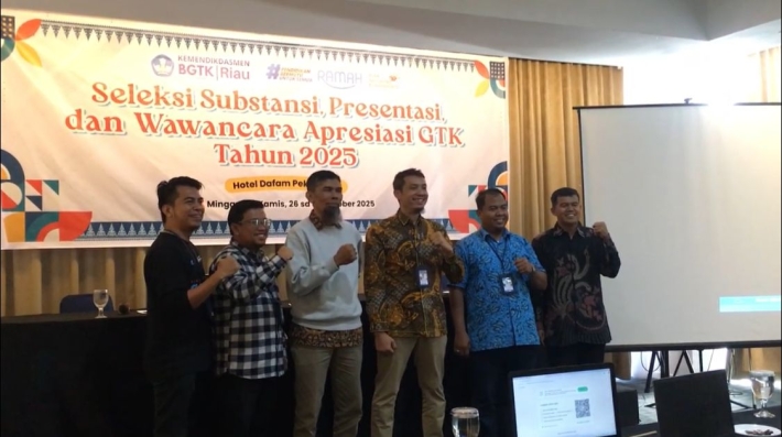 BGTK Riau Rampungkan Seleksi Guru dan Tenaga Kependidikan Berprestasi 2025
