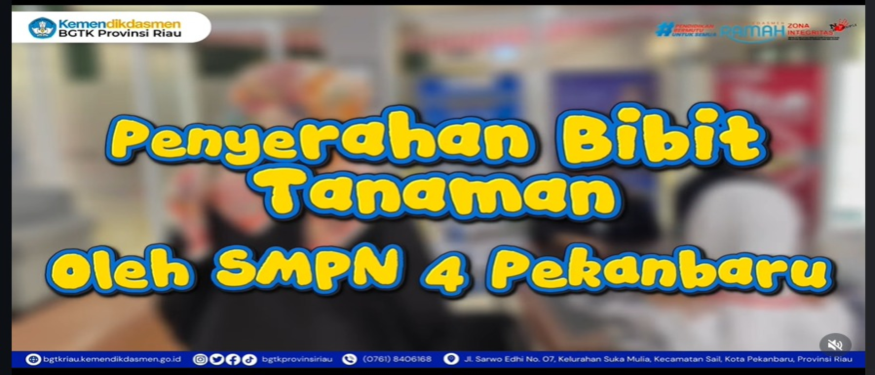 SMP Negeri 4 Pekanbaru Gelar Penyerahan Bibit Tanaman dalam Peringatan Hari Lingkungan Hidup Sedunia 2026