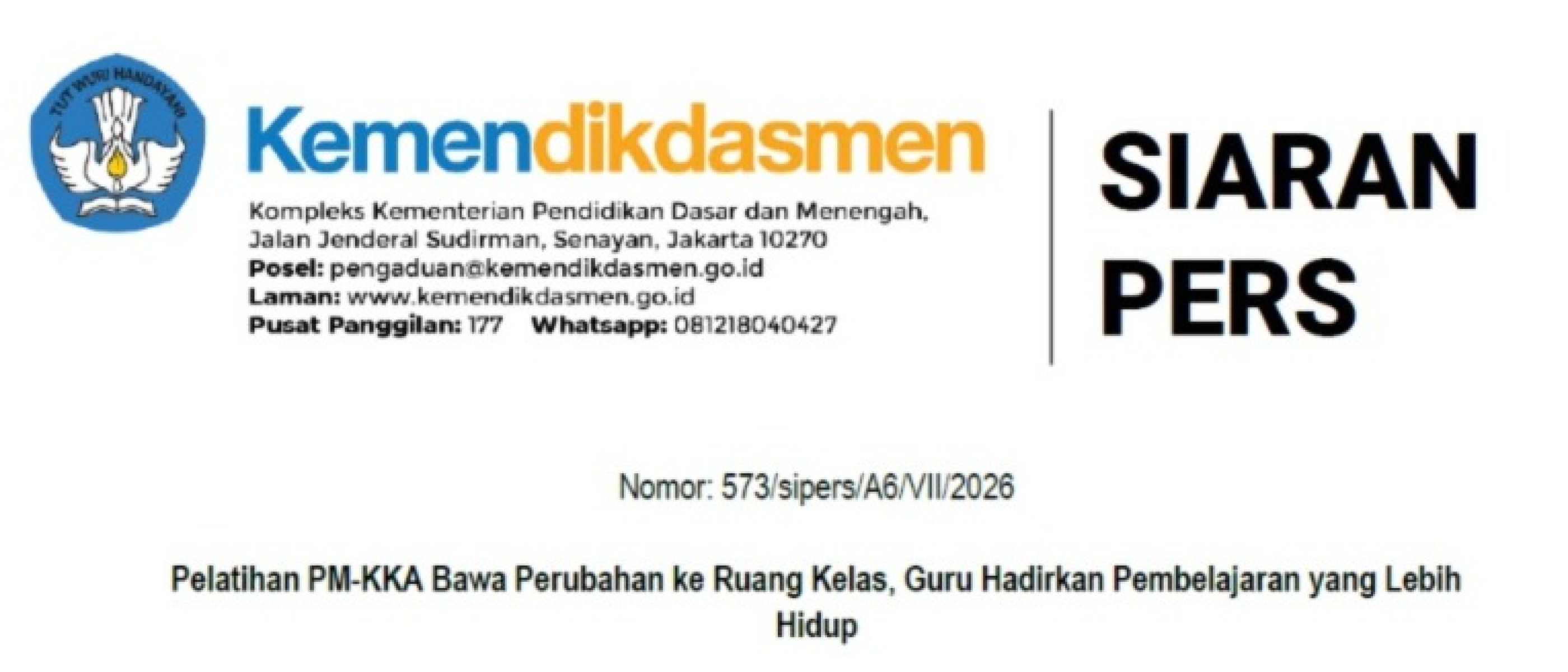 Pelatihan PM-KKA Bawa Perubahan ke Ruang Kelas, Guru Hadirkan Pembelajaran yang Lebih Hidup