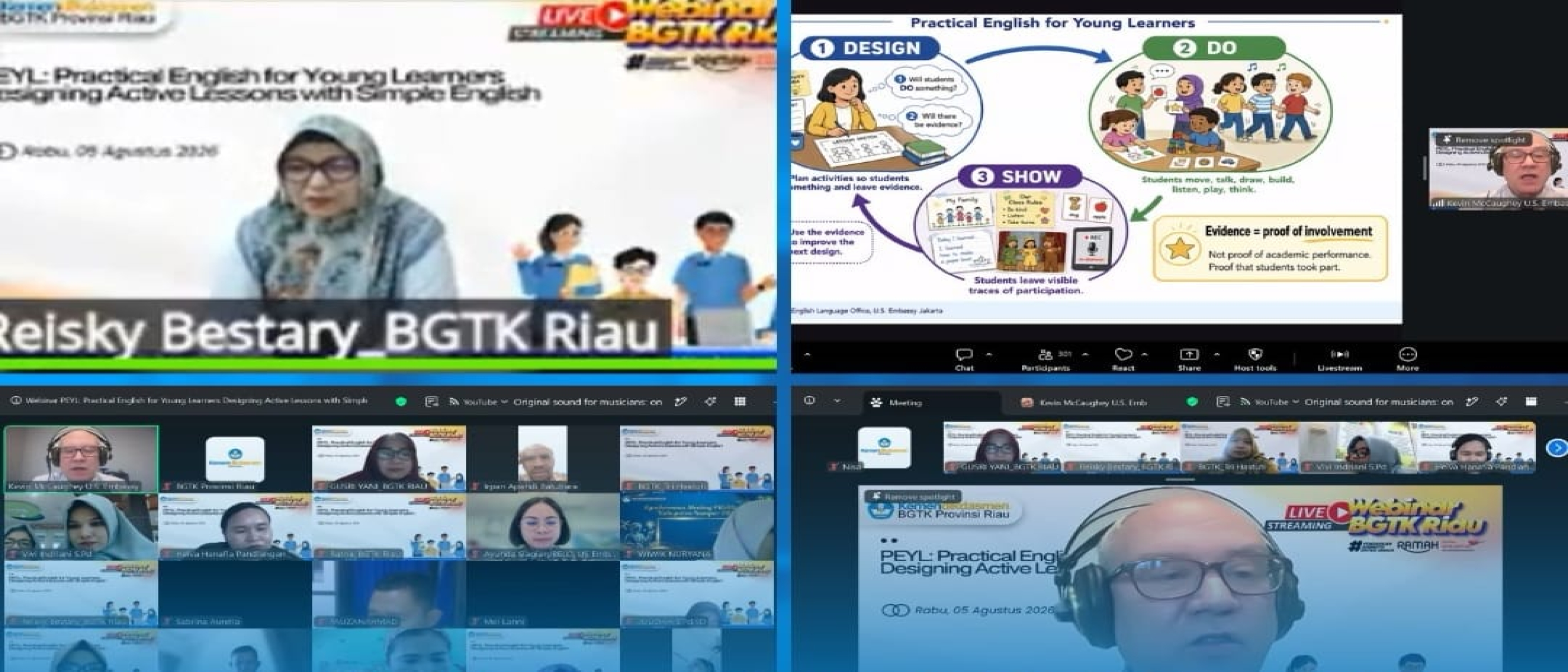 Siapkan Pembelajaran Bahasa Inggris Sejak Dini, BGTK Riau Bekali Guru dengan Strategi PEYL